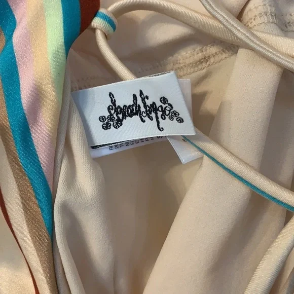 NWT‎ Beach Lingo One Piece Striped Swimsuit Size M - Picture 5 of 5